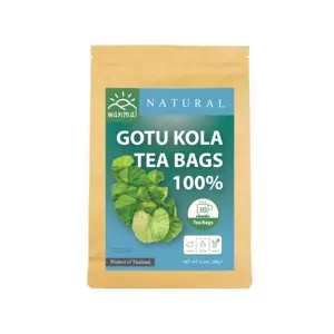 WANMAI29 Le thé Gotu kola prend en charge les régimes végétaliens et cétogènes 100% vraies herbes dans un sac à tremper en kraft