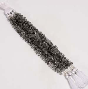 Perles de pierres précieuses de Quartz rutile noir de haute qualité en vrac pour la fabrication de bijoux en vente prix perles de pierre rutile pour la fabrication de bijoux - Product Image 1