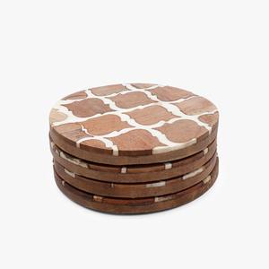 Posavasos de madera natural de alta demanda-Juego para café, té y bebidas (suministro mayorista Mundial) - Product Image 1