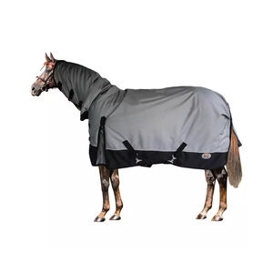 Personalizado 1200 Denier Ripstop Horse Winter Turnout Alfombra Cuello estándar Combo Nylon Forro Algodón Fleece Relleno Logo Requerido - Product Image 3