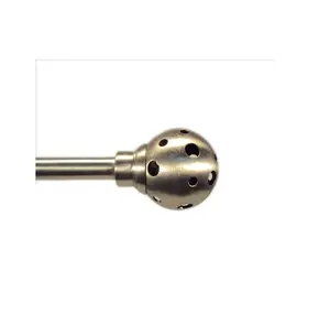 Top Quality Aluminium Curtain With Bracket Set Curtain Hanging Extendable Rome Ball Cut Finials