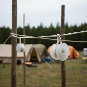 เชือกมอเรอร์สชูนูร์ ยี่ห้อโอเวอร์มันน์ ความยาว 50 เมตร เส้นผ่านศูนย์กลาง 1.2 มม. รับน้ำหนักได้ 25 กก. ผลิตจากโพลีโพรพิลีน สีขาว ชุด 12 เส้น สำหรับงาน VPE - Product Image 3