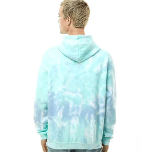 Nouveauté Pull à capuche en molleton surdimensionné personnalisé à effet délavé Tie Dye Design délavé au soleil 100% polyester Coupe régulière pour l'hiver - Product Image 2
