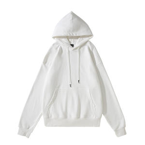 Impression bouffante personnalisée Sudadera sweat à capuche en coton épais 450gsm polaire épais uni unisexe épaules tombantes surdimensionné sweats à capuche pour hommes - Product Image 2