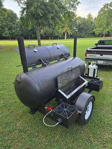 Parrilla Ahumadora de Acero Resistente para Remolque con Tanque de Gas, Barbacoa Móvil para Exteriores - Product Image 4