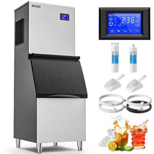 BEST PRICE IM350 22 in. 350 lbs. Commercial <b>Ice</b>-<b>Maker</b>, With Daily-Production, Stainless-Steel, FullSize Cubes - Product Image 1