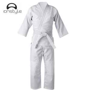 Uniforme de Karate de algodón de alta calidad para hombres Conjuntos de entrenamiento de buena calidad Venta directa de fábrica Servicio OEM Ropa de artes marciales - Product Image 2