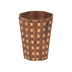 Maceta de madera con acabado natural para decoración del hogar - Product Image 1