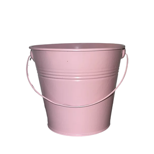 Cubo de flores de Metal de jardín de lujo, macetas de cubo de plantas de jardín de forma redonda con estilo único y macetas de hierro de Metal DE LA India - Product Image 4