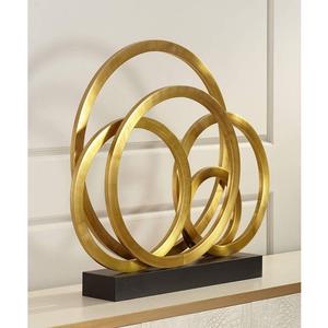 Adorno de metal decorativo de mesa de diseño hecho a mano de alta calidad, fabricante y exportador de tamaño personalizado a bajo precio - Product Image 6