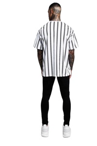 Camisetas Personalizadas al por Mayor para Hombre - Transpirables, de Secado Rápido, Ecológicas, de Manga Corta, Poliéster/Algodón, Diseño a Rayas, Precio Bajo 2026 - Product Image 2