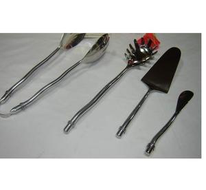 Juego de 7 cucharas planas con mango retorcido, juego de cubiertos chapados en plata brillante de acero inoxidable para regalos, uso con metal de la más alta calidad - Product Image 6