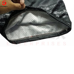 Short en maille vierge double couche en polyester personnalisé pour hommes avec impression graphique en maille de sublimation - Product Image 5