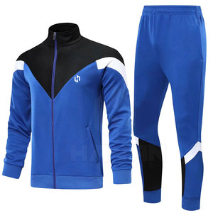 Chándal de dos piezas para hombre de diseño personalizado transpirable 100% algodón para entrenamiento de correr o ropa informal patrón sólido para invierno - Product Image 2