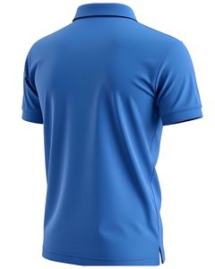 Men royal blue polo <b>t</b> <b>shirt</b> short sleeve premium cotton fabric breathable plain style ideal for sports casual and <b>office</b> wear - Product Image 2