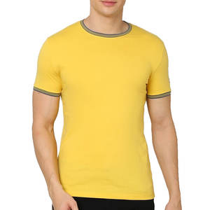 Hot Selling 100% Cotton T-<b>shirt</b> Customised Printed Casual Ringer T-<b>shirts</b> For <b>Summer</b> Wholesale Price Ringer Men's T-<b>shirts</b> - Product Image 1