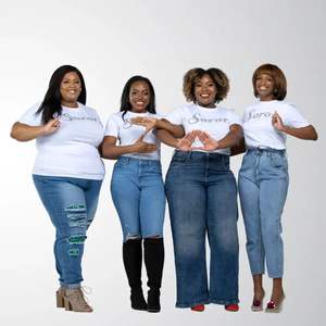 Camiseta de la Hermandad White Diamond SGRho para Mujer, 100% Algodón, con Lentejuelas Bordadas con Letras Griegas, Secado Rápido, Ecológica, para Verano - Product Image 2