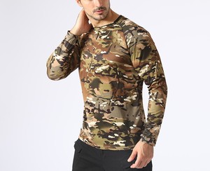 เสื้อยืดแขนยาวลายพรางล่าสัตว์หลากสีโลโก้ตามสั่ง - Product Image 2