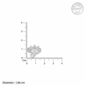 Elegant Fashionable Silver Peacock on Throne Cluster <b>Ring</b> 925 Sterling Silver Women Jewelry Trendy Peacock <b>Statement</b> Band <b>Ring</b> - Product Image 3