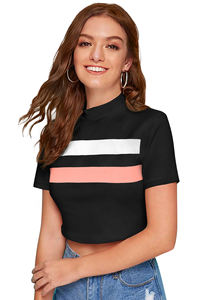 La última camiseta India exclusiva para mujer, Tops tejidos cómodos de moda, ropa regular, Tops cortos formales, apliques indios - Product Image 2