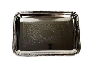 Plateau de service en métal aluminium à usage domestique d'une seule pièce avec 2 en 1 qualité et matériau à un prix très abordable - Product Image 6