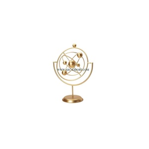 ประติมากรรมสีทองรูปทรงลูกโลกทำมือรูปปั้นนูนตกแต่งโต๊ะทรงกลมสำหรับเป็นของขวัญใช้งานได้ในราคาที่เหมาะสม - Product Image 1