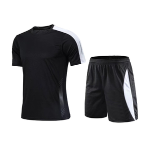 Traje de fútbol de manga corta transpirable para hombres y mujeres OEM/ODM al por mayor, ropa de Jersey de fútbol para entrenamiento de juegos para niños - Product Image 3
