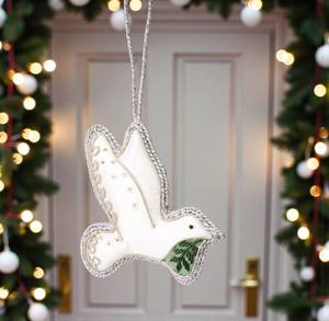 Adorno Textil Bordado a Mano con Diseño de Aves, Estilo Zari, Hecho en India, para Decoración Festiva, Regalos y Exportación - Product Image 4