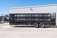 Remorque utilitaire fermée pour bétail et animaux, ventilée, 7x16 pieds, capacité 2001-3000 kg, pour bovins, ovins et équidés