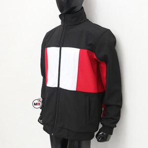 Venta al por mayor logotipo personalizado de alta calidad de tres tonos chaqueta Softshell con cremallera para unisex transpirable fabricante OEM chaqueta de manga larga - Product Image 5