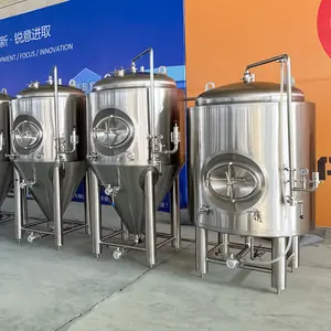 Industrial 1000 Litre 5000l Turnkey Brewery 10000 Gallon Conical Fermentation Tank / 3000l Beer Fermenter Equipment With Hot