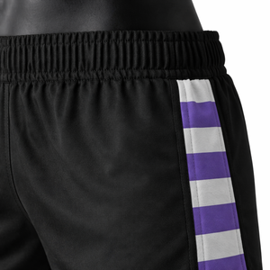 Conjunto de Camiseta y Pantalones Cortos de Rugby a Rayas Personalizados, Uniforme Tradicional de Polo de Rugby, Secado Rápido y Transpirable - Product Image 5