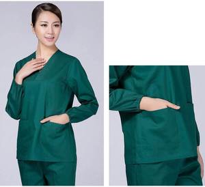 Juego de uniformes médicos de enfermería para mujeres hecho a medida de alta calidad uniformes hospitalarios completos para trabajar hechos de Spandex - Product Image 5