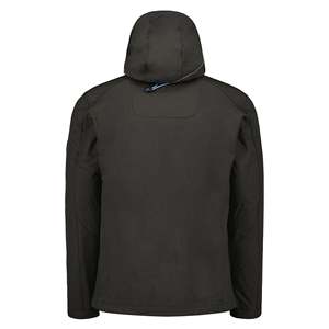 เสื้อแจ็คเก็ตผ้านิ่มกันน้ำผ้าโพลีเอสเตอร์สำหรับผู้ชายเสื้อแจ็คเก็ตมีฮู้ดสำหรับใส่กลางแจ้งกันลมมีโลโก้ตามสั่ง - Product Image 2