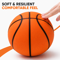 Taille Elite 7 29.5 pouces mousse PU 340g Durable léger doux au toucher faible bruit intérieur de la formation de basket-ball