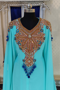 Menthe firozi et caftan design islamique aquablue - Product Image 4