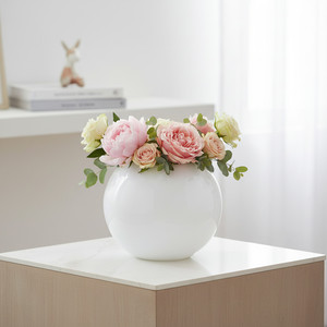 VBW0008WT - Vase en verre blanc en forme de bulle - 8 - Product Image 3