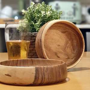 Set of 2 Acacia <b>Serving</b> <b>Bowls</b> Stunning Character Ideal Gift Versatile Fruit Salad <b>Bowls</b> <b>Christmas</b> Gift - Product Image 6