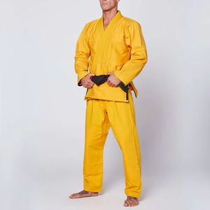 Kimono de Jiu-Jitsu Brésilien sur mesure vert pour hommes, uniforme de BJJ en coton 450 g/m², respirant, ensemble d'entraînement d'arts martiaux - Product Image 3