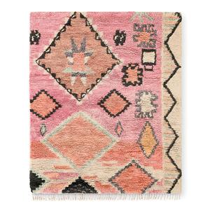 Alfombras de lana anudadas a mano de estilo marroquí, alfombras de área de estilo moderno, alfombras hechas a mano con estampado atractivo, de la India - Product Image 1