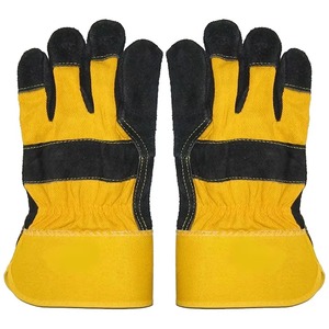 Guantes de trabajo de cuero dividido de alta resistencia Guantes de aparejo Guantes de trabajo duraderos para construcción Industrial y fábrica pesada directa - Product Image 6