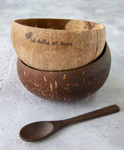 Wholesaler Natural <b>Coconut</b> <b>Shell</b> Bowl and <b>Coconut</b> Spoon / <b>Coconut</b> Salad Bowl From Eco2go Vietnam - Product Image 2
