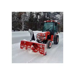 Mini tractor con accesorio para soplador de nieve, modelo de cortacésped, soplador Kubota - Product Image 6