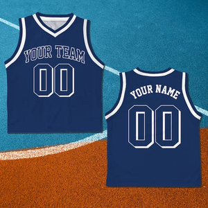 Maillots de basket-ball en maille à séchage rapide réversibles unisexes pour hommes légers de qualité supérieure - Product Image 4