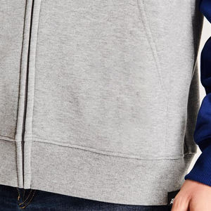 เสื้อสเวตเชิ้ตแขนยาวมีฮู้ดระบายอากาศสำหรับผู้ชายโอเวอร์ไซส์ออกแบบได้ตามต้องการมีซิปและลายพิมพ์สีตัดกันสำหรับฤดูหนาว - Product Image 4