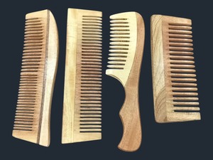 Peine de Bolsillo de Madera Natural Orgánica de Proveedor Indio para Promociones de Salones de Belleza y Regalos al por Mayor Disponibles para Exportación - Product Image 5