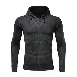 Sweat à capuche de sport pour homme, performance de base, hiver, uni, respirant, en polaire, anti-humidité, écologique, élégant, athlétique, à capuche - Product Image 2