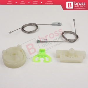 BWR5314 Kit de reparación de regulador de ventana delantero derecho para Abarth Punto Grande Evo MK3 199 2005-2024 3/5-Door 51723315 Bross Auto Parts - Product Image 5