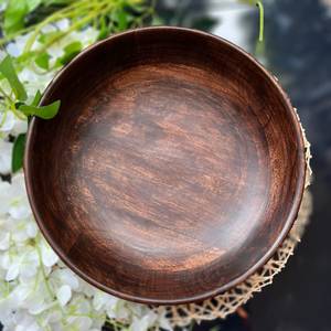 Cuenco de madera moderno de mediados de siglo para ensaladas o frutas, regalo de inauguración de la casa para la familia, ensaladera hecha a mano, regalo - Product Image 4