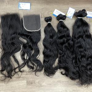 ผมดิบคุณภาพดีที่สุดคลื่นธรรมชาติที่ยังไม่ได้แปรรูปเวียดนามเวอร์จินผมหยักธรรมชาติผู้ขายหนังกําพร้าชิดผมมนุษย์ - Product Image 1
